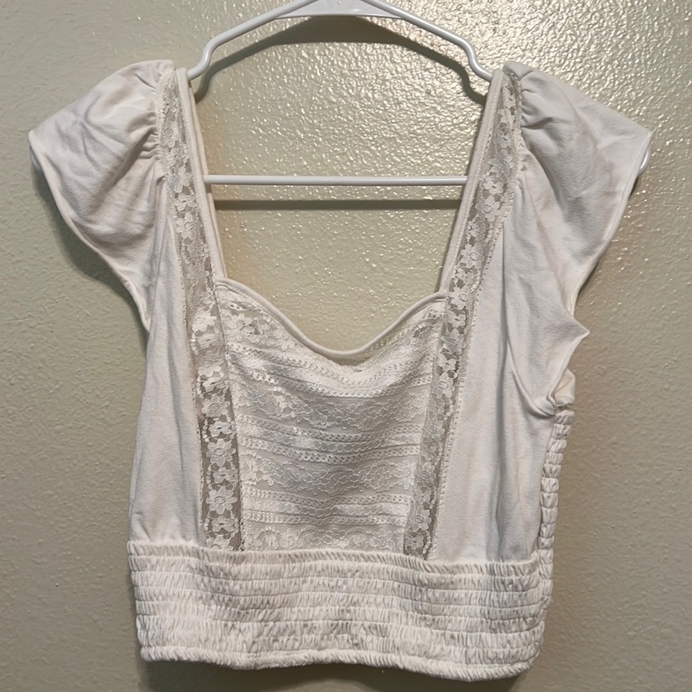 Forever 21 White Crop Top